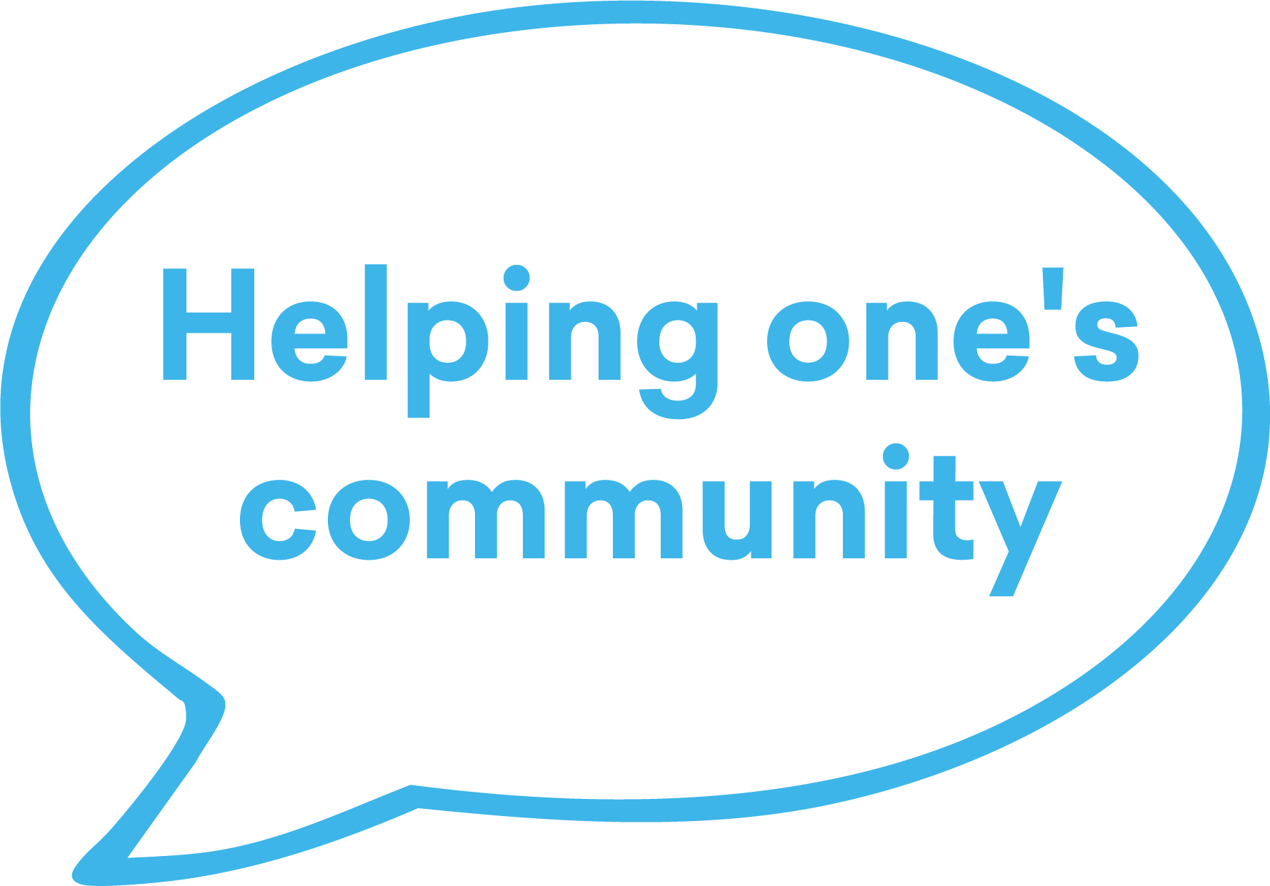 Helping one's community