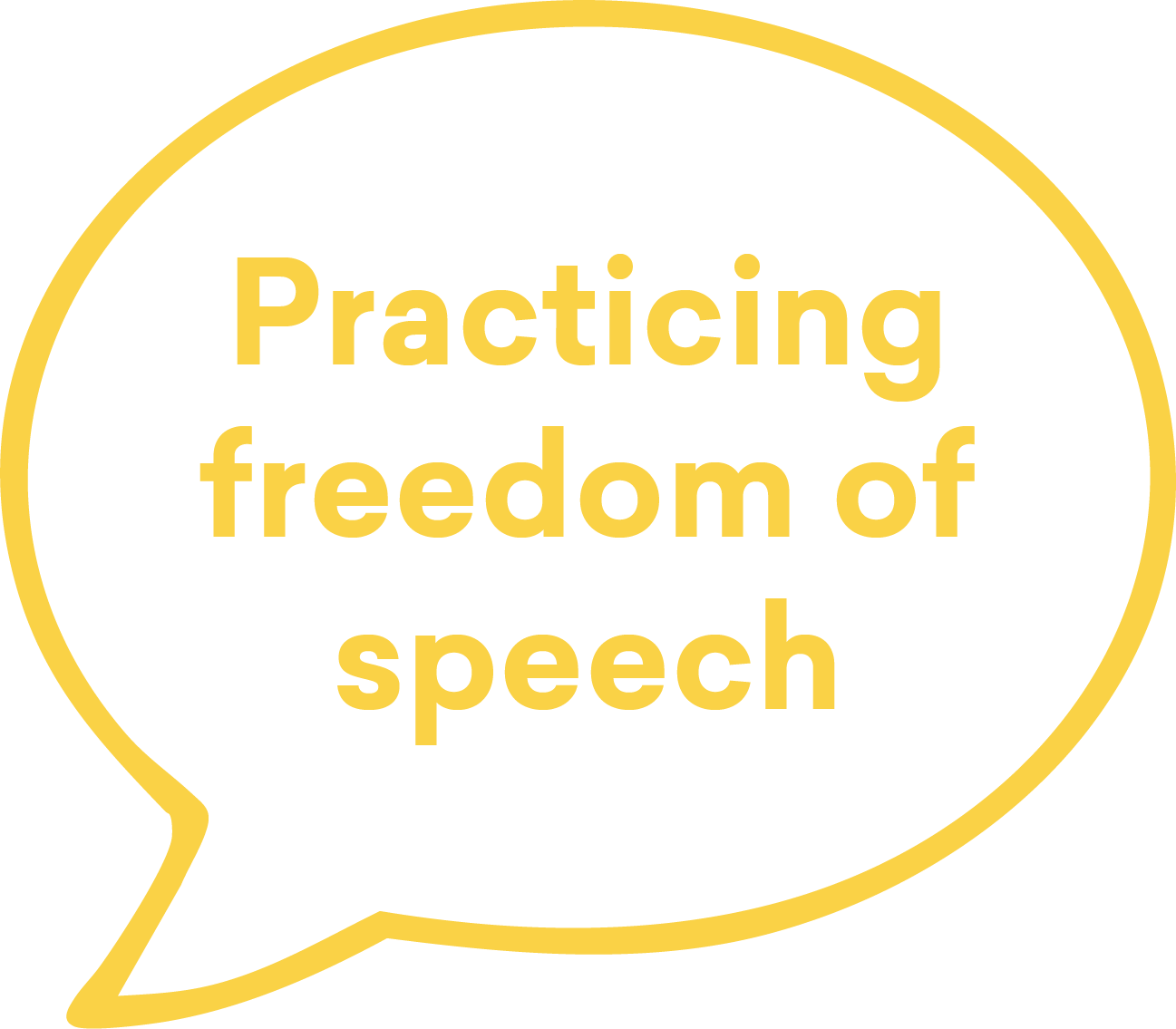 Practicing freedom of speech